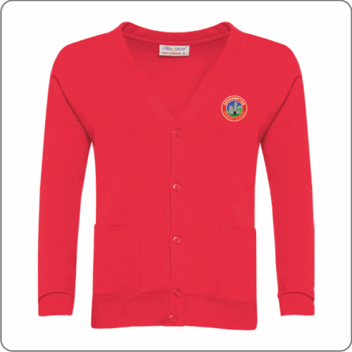 Red school cardigan on sale tesco